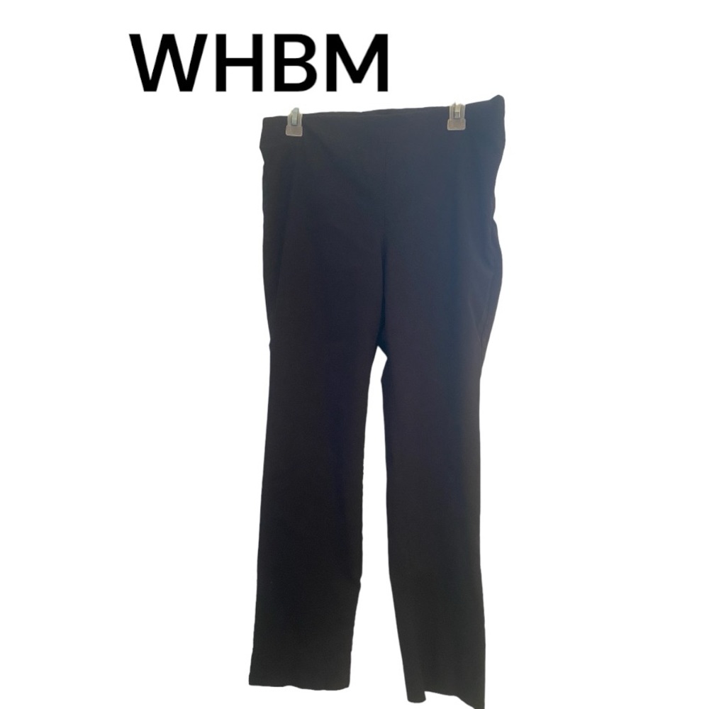 WHBM Black Stretchy Slim Dress Trousers sz 12P